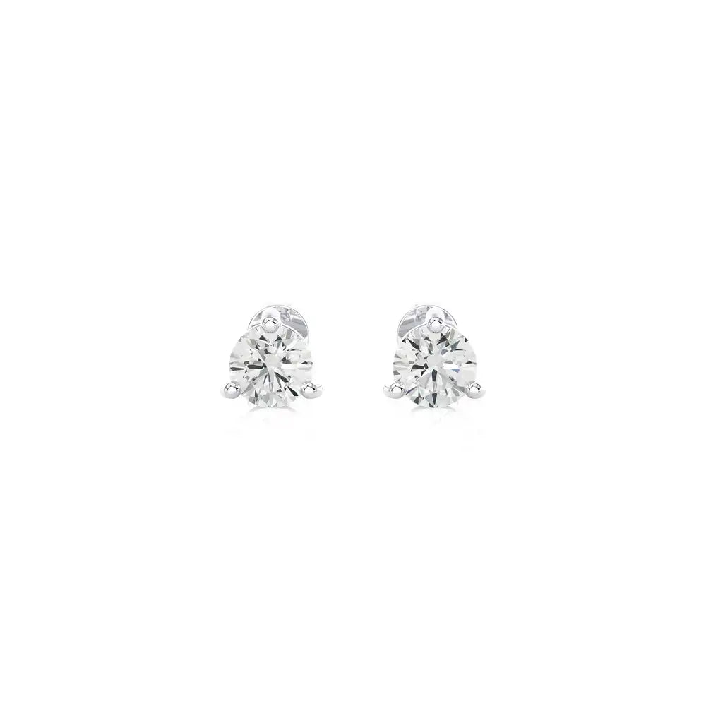 1/4 CT Brilliant Lab Grown Diamond Classic Studs Earrings