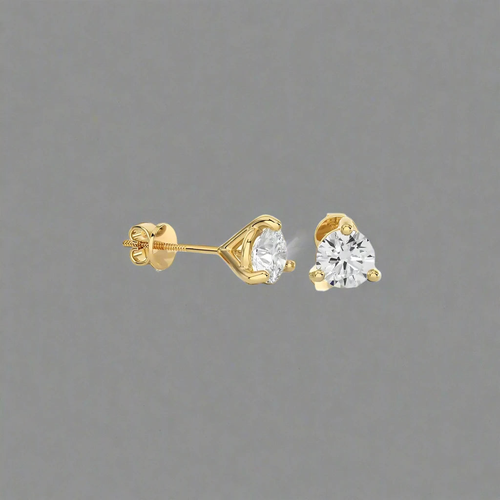 1/4 CT Brilliant Lab Grown Diamond Classic Studs Earrings