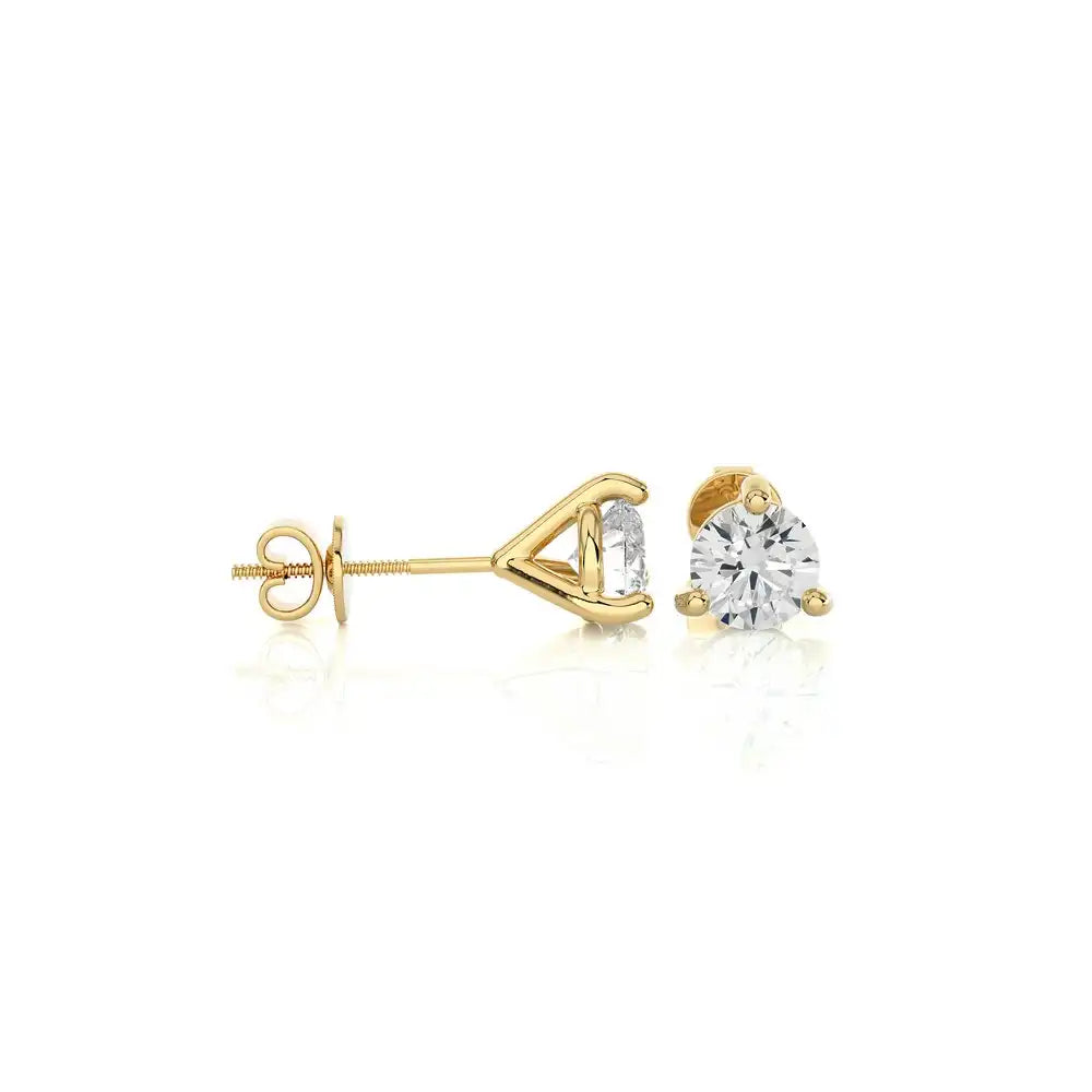 1/4 CT Brilliant Lab Grown Diamond Classic Studs Earrings