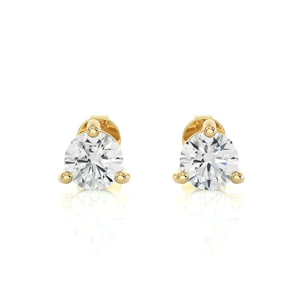 3 CTW Brilliant Lab Grown Diamond Classic Studs Earrings