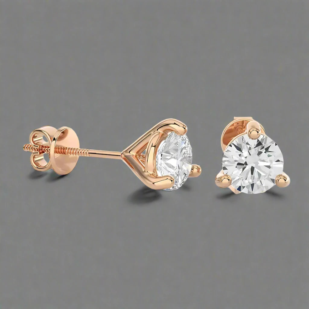 4 CTW Brilliant Lab Grown Classic Studs Earrings