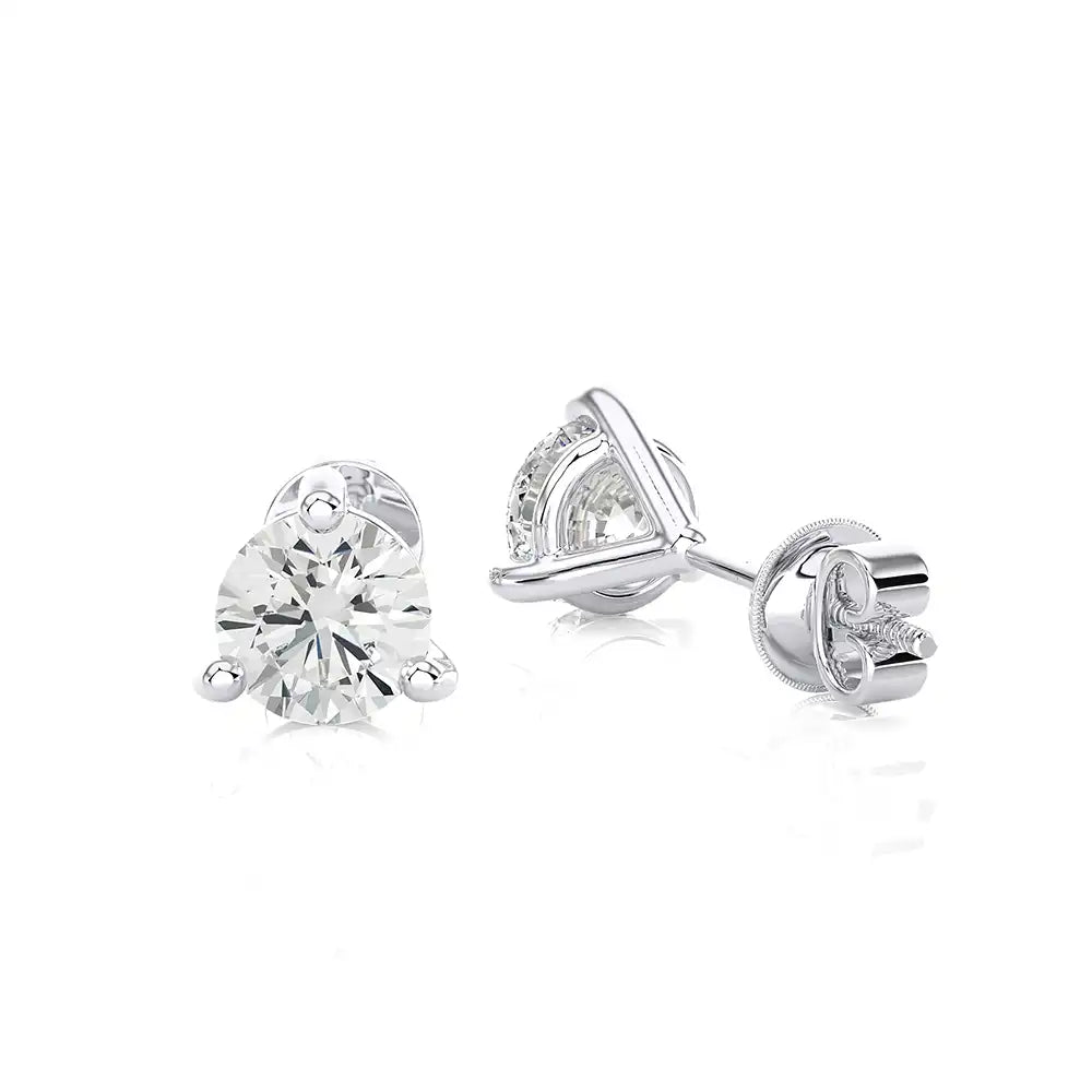 4 CTW Brilliant Lab Grown Classic Studs Earrings