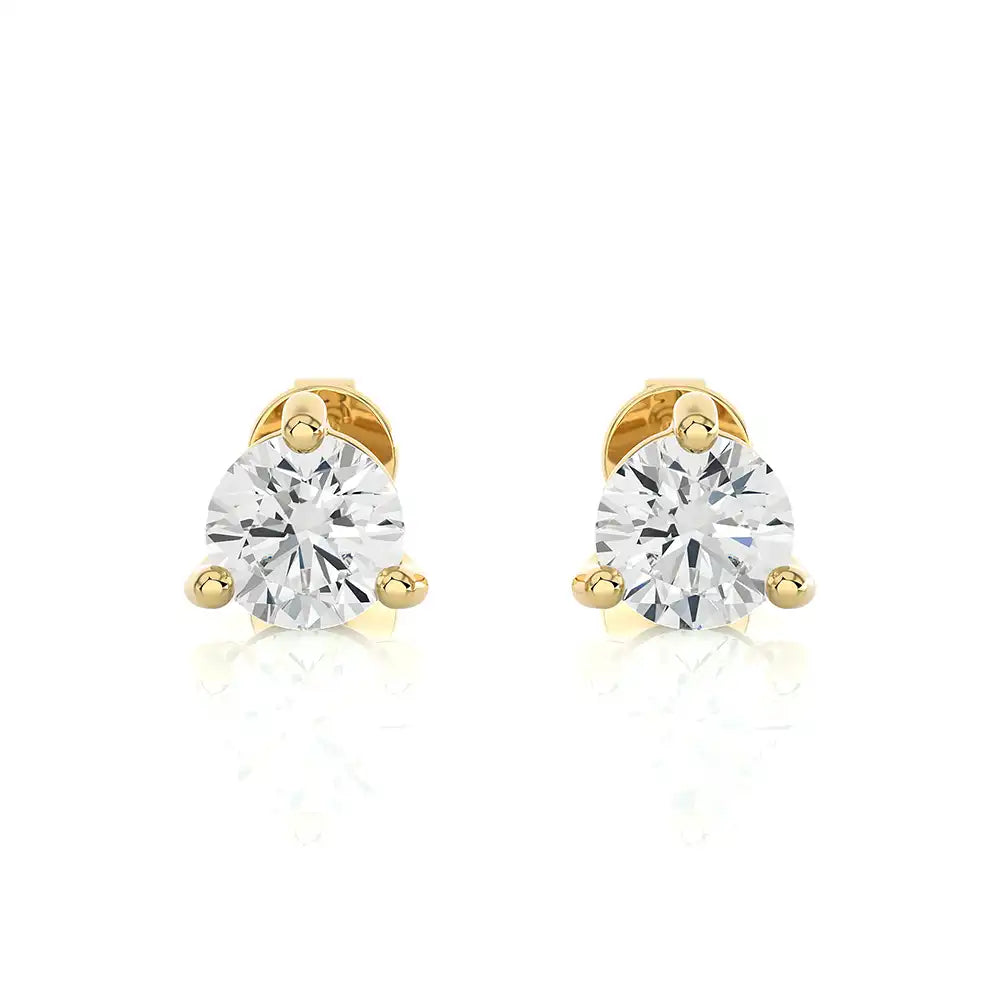 4 CTW Brilliant Lab Grown Classic Studs Earrings