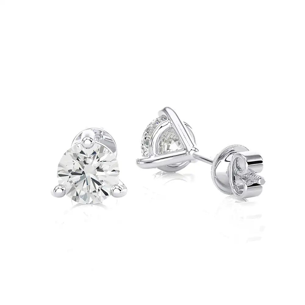 5 CTW Brilliant Lab Grown Classic Studs Earrings