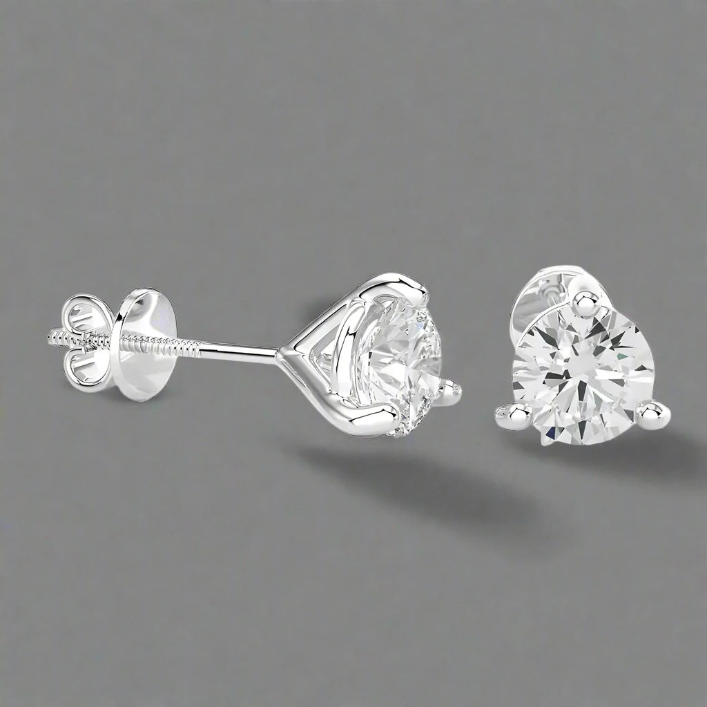 5 CTW Brilliant Lab Grown Classic Studs Earrings