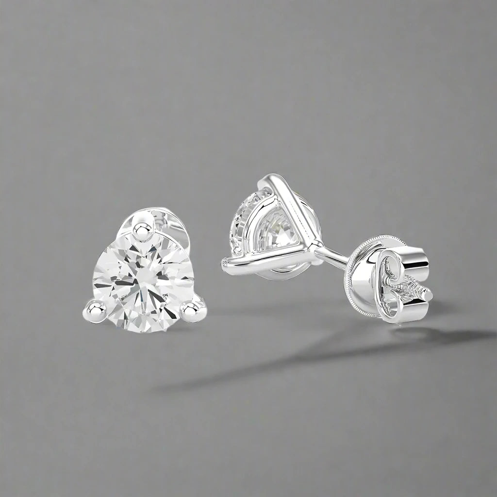 6 CTW Brilliant Lab Grown Diamond Classic Studs Earrings