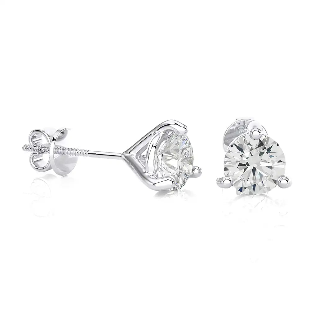 6 CTW Brilliant Lab Grown Diamond Classic Studs Earrings