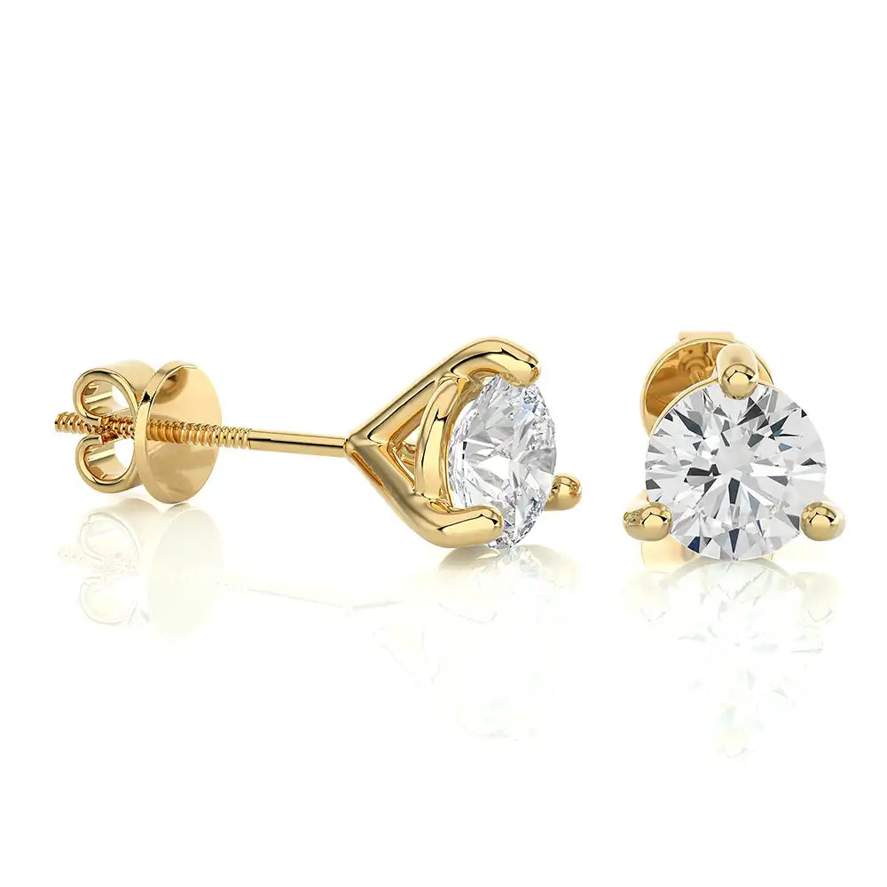 6 CTW Brilliant Lab Grown Diamond Classic Studs Earrings