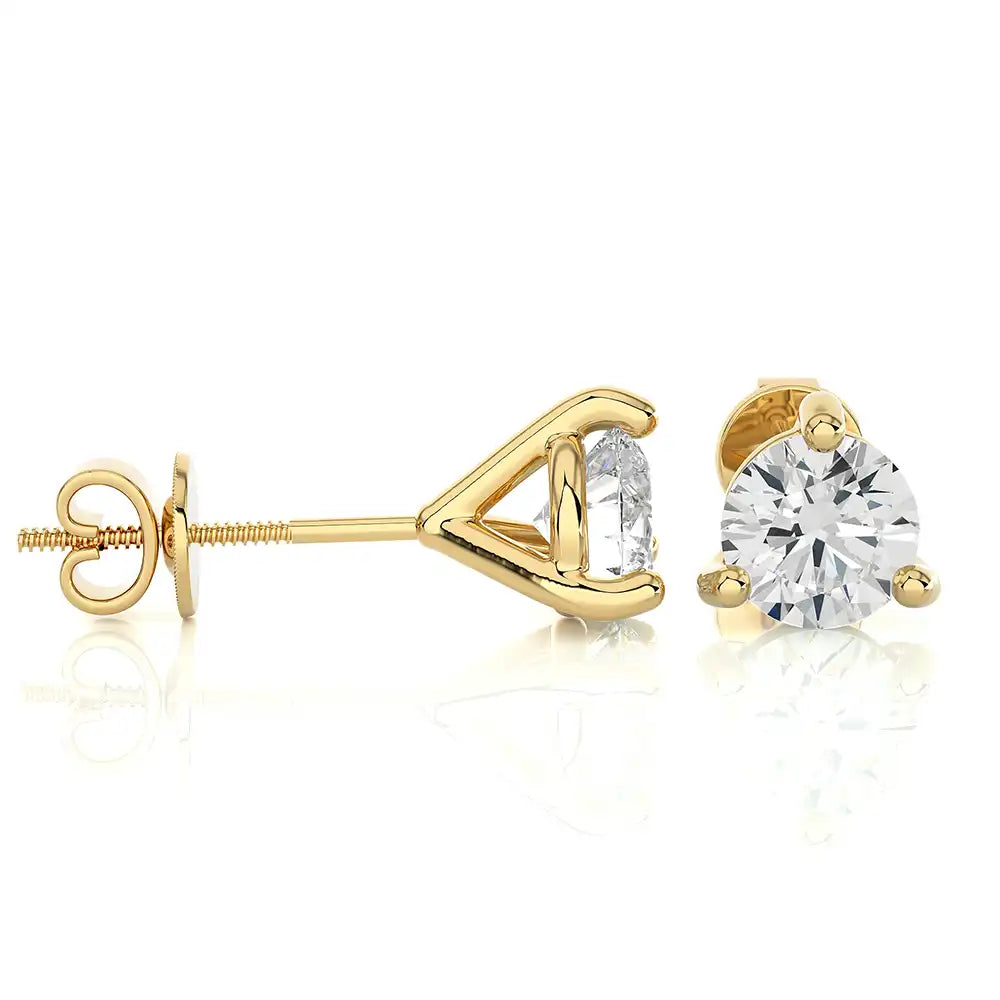 6 CTW Brilliant Lab Grown Diamond Classic Studs Earrings