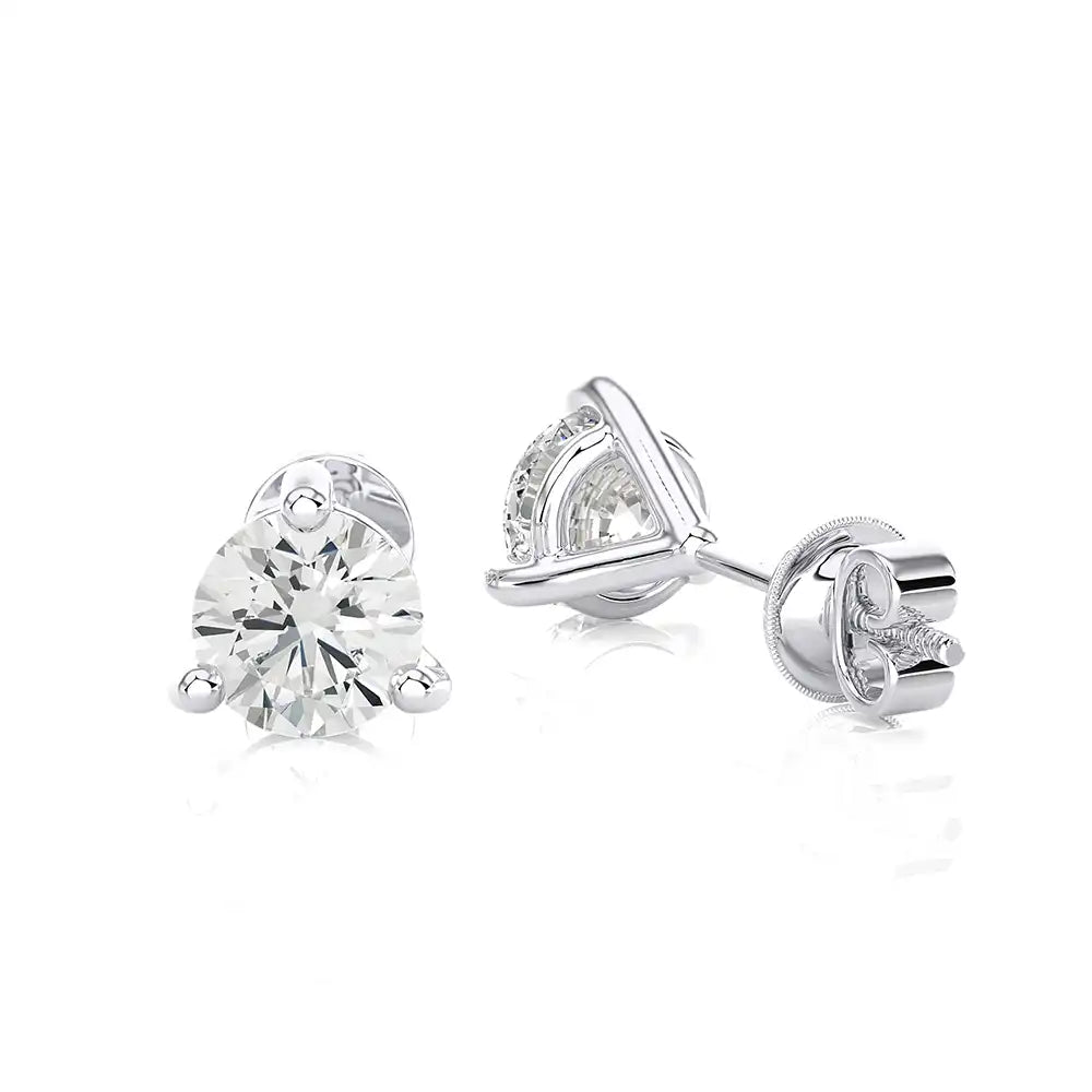 8 CTW Brilliant Classic Lab Grown Diamond Studs Earrings