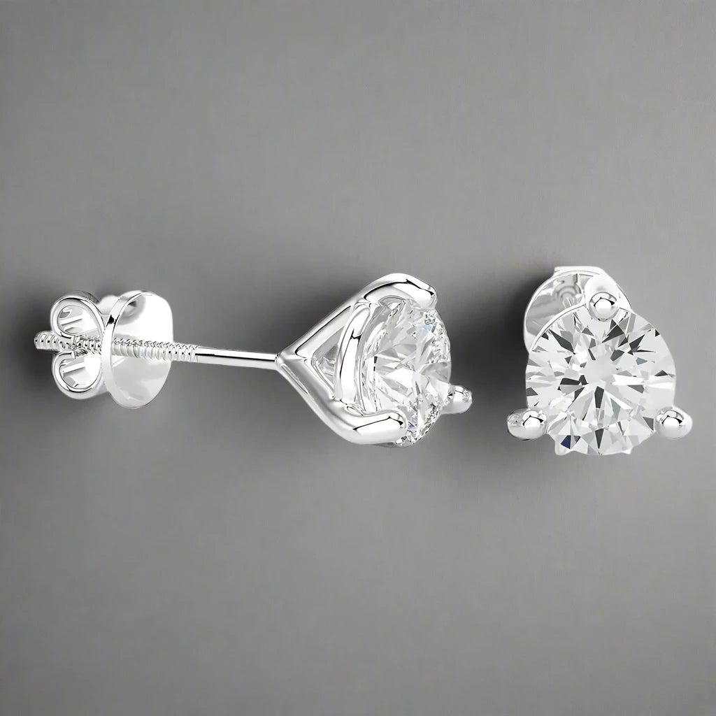 8 CTW Brilliant Classic Lab Grown Diamond Studs Earrings