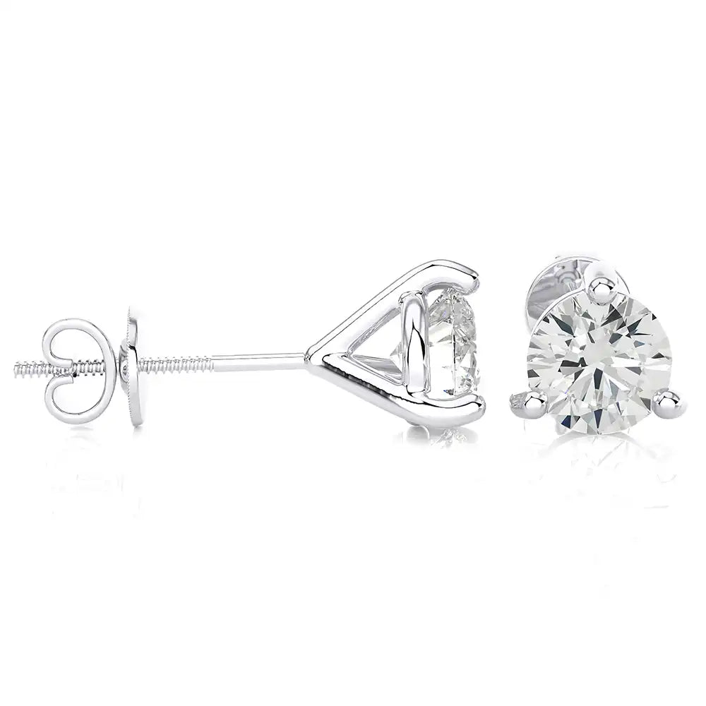 8 CTW Brilliant Classic Lab Grown Diamond Studs Earrings