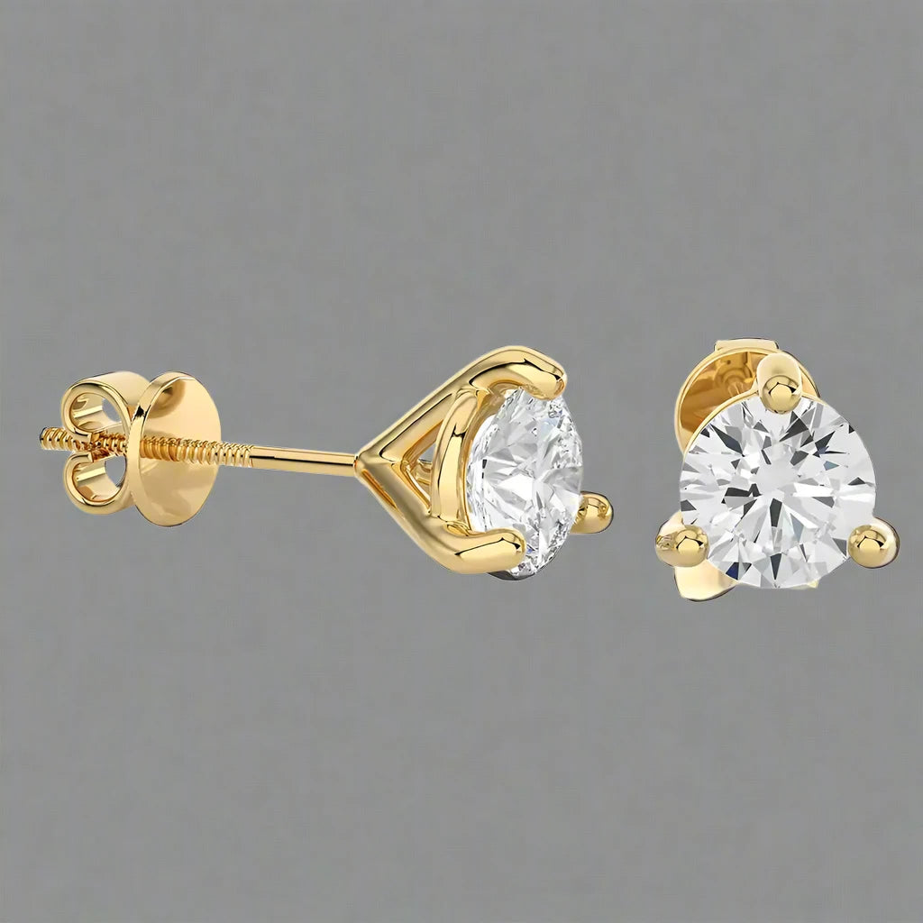 8 CTW Brilliant Classic Lab Grown Diamond Studs Earrings