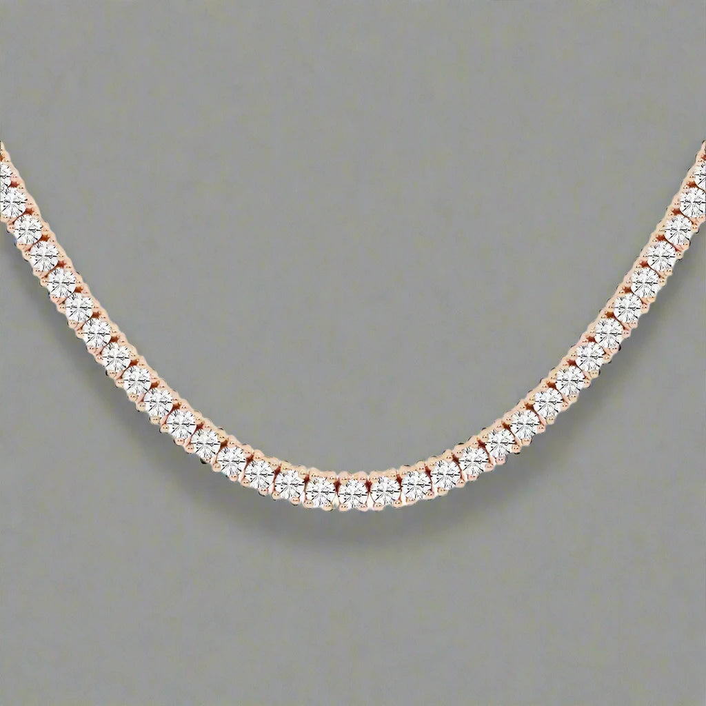 3 CTW Lab Grown Diamond Classic Tennis Necklace