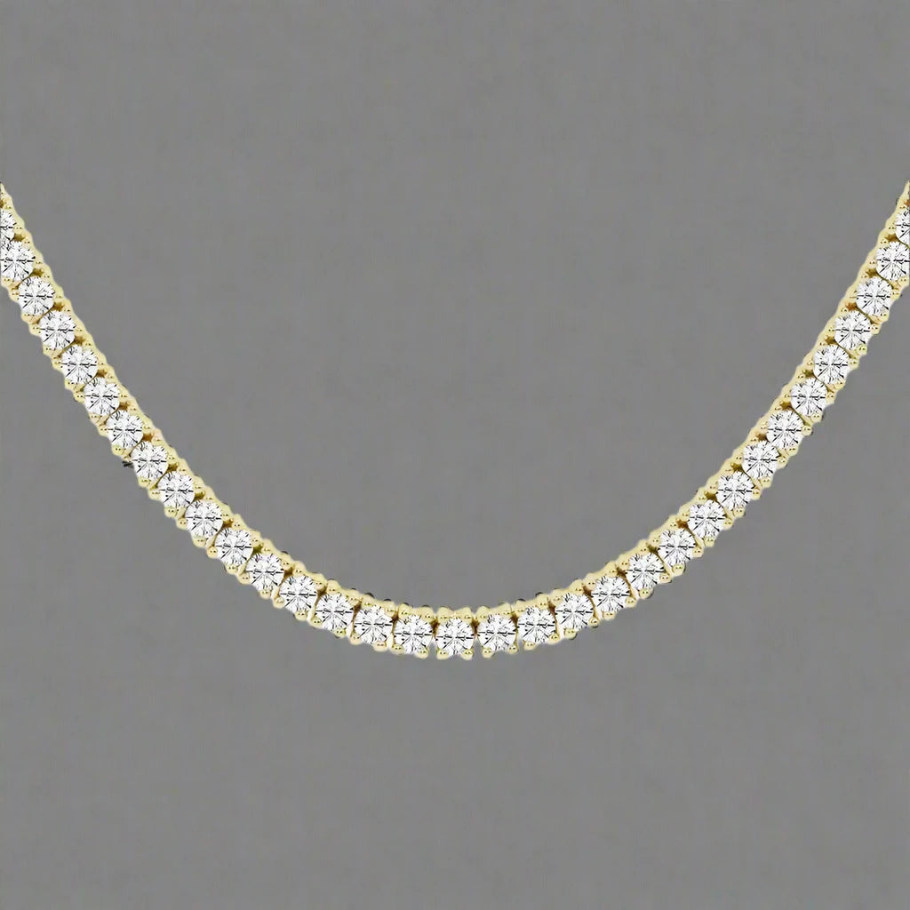 3 CTW Lab Grown Diamond Classic Tennis Necklace