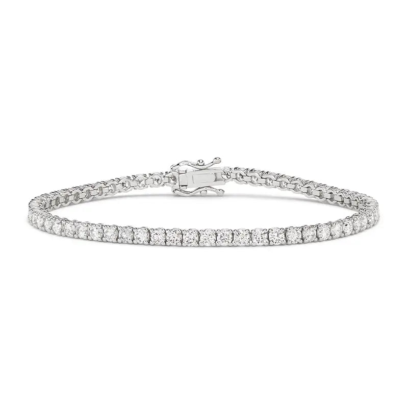 3 Cttw Classic Natural Diamond Tennis Bracelet